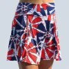 Pickleball Bella United We Dink A-Line Skort (W) (Red/White/Blue)