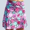 Pickleball Bella Dink 2 Drop Pleat Skort (W) (Pink)
