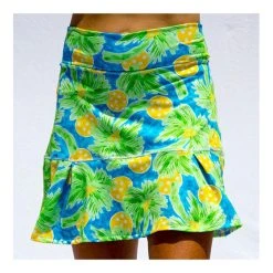 Pickleball Bella Palms 1 Drop Pleat Skort (W) (Green)