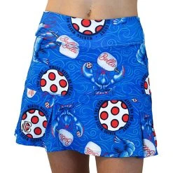 Pickleball Bella Lobster Monster Drop Pleat Skort (W)