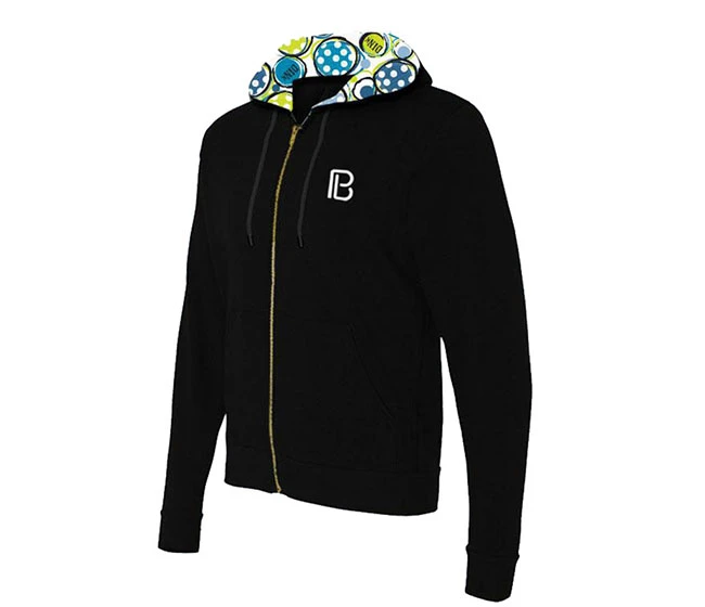 Pickleball Bella Dink 1 Full Zip Hoodie (W) (Black)