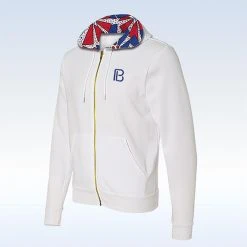 Pickleball Bella United We Dink Full Zip Hoodie (W) (White)