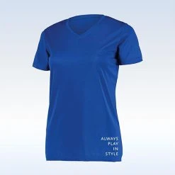 Pickleball Bella Short Sleeve V-Neck (W) (Royal)