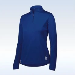Pickleball Bella 1/4 Zip Pullover (W) (Navy)