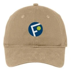 Fromuth Pickleball Brushed Canvas Circle Cap (Khaki)