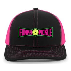 Funky Pickle Trucker Snapback Cap (U) (Black/Pink)