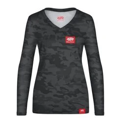 Selkirk Pickleball Selkirk Red Label Camo Long Sleeve V-Neck(W)(Black)