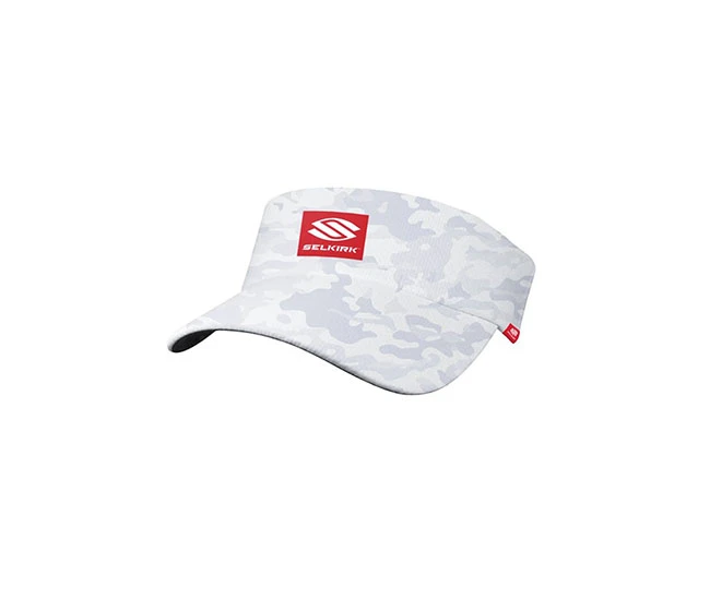 Selkirk Pickleball Selkirk Red Label Camo Unisex Stretch Visor (White)