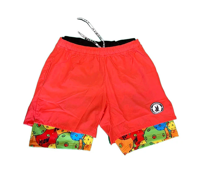 Flow Society Pickleball 5.5" 2-in-1 Short (M) (Red)