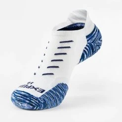 Thorlos Thor-Lo Experia TECHFIT Light Cushion No Show Tab Rocket Grip (Midnight Blue)