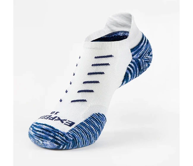 Thorlos Thor-Lo Experia TECHFIT Light Cushion No Show Tab Rocket Grip (Midnight Blue)