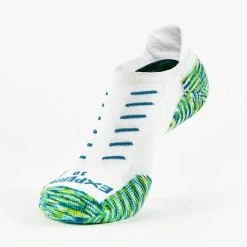 Thorlos Thor-Lo Experia TECHFIT Light Cushion No Show Tab Rocket Grip (Sea Green)