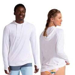 BloqUV Unisex Hoodie (U) (White)