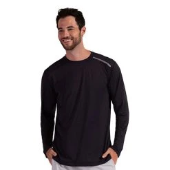 BloqUV Jet Long Sleeve Tee (M) (Black)