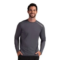 BloqUV Jet Long Sleeve Tee (M) (Grey)