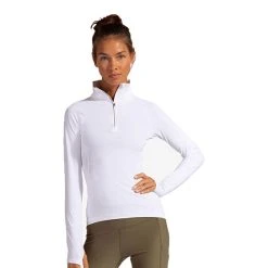 BloqUV Mock Zip Top (W) (White)