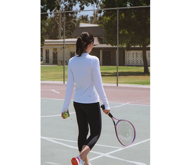 BloqUV 24/7 Long Sleeve Top (W) (White) - Image 3