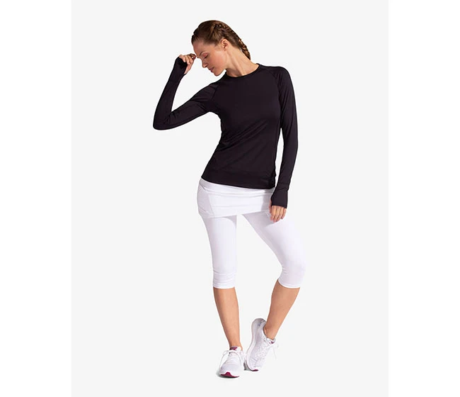 BloqUV Long Sleeve Pullover (W) (Black) - Image 2