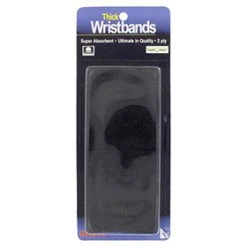 Tourna Unique Superthick Wristbands(2X) (Black)