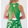 Faye + Florie Faye+Florie Tie Back Tank (W) (Green)
