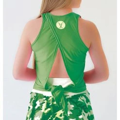Faye + Florie Faye+Florie Tie Back Tank (W) (Green)