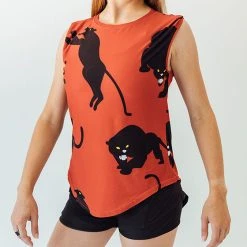 Faye + Florie Faye+Florie Panther Print Muscle Tank (W)
