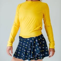 Faye + Florie Faye+Florie Tie Back Long Sleeve Top (W) (Yellow)