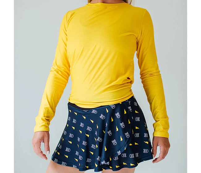 Faye + Florie Faye+Florie Tie Back Long Sleeve Top (W) (Yellow)