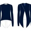 Faye + Florie Faye+Florie Tie Back Long Sleeve Top (W) (Navy)