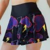 Faye + Florie Faye+Florie Purple Cloud Print Holly Skirt (W) (Black)