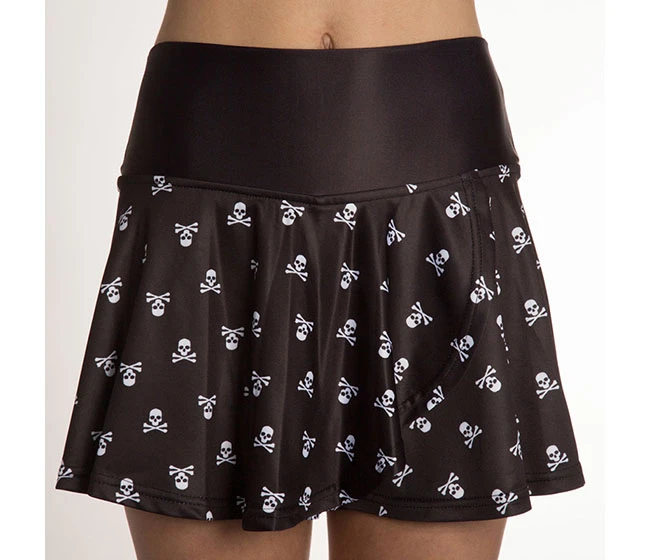 Faye + Florie Faye+Florie Black Skulls Holly Skirt (W) (Black)