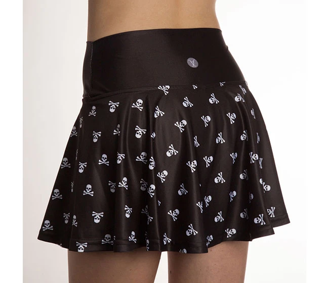 Faye + Florie Faye+Florie Black Skulls Holly Skirt (W) (Black) - Image 2