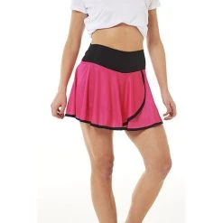 Faye + Florie Faye+Florie Pink And Black Holly Skirt (W) (Launch Pink)