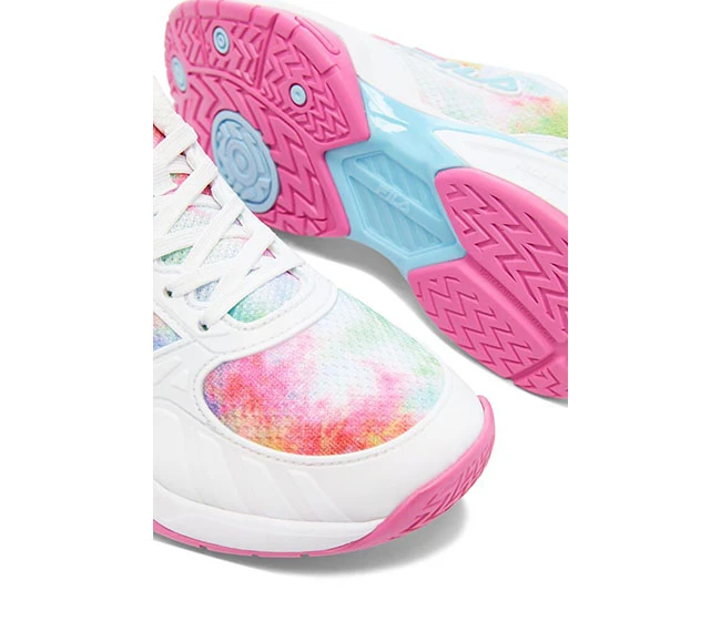 FILA Volley Zone Tie Dye Pickleball (W) (White/Multi) - Image 4