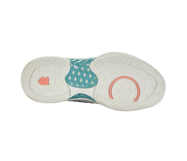 K-Swiss Hypercourt Express 2 (W) (White/Nile Blue) - Image 2