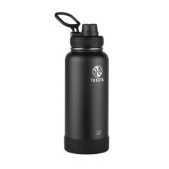 Takeya Actives Insulated Water Bottle W/Spout Lid (32oz) (Onyx)